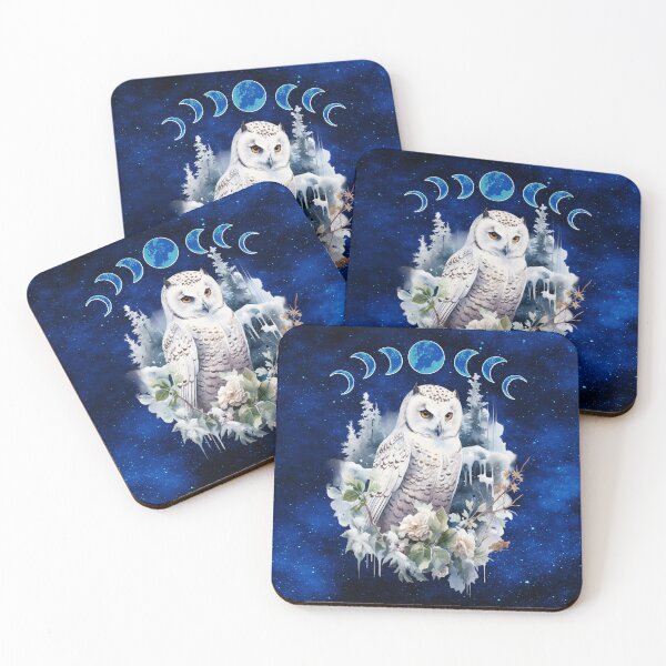 Item preview, Enchanted Winter Snow Owl  designed and sold by MysticOzzy.