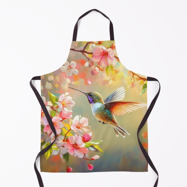 Item preview, Enchanting Hummingbird and Spring Blossoms Painting designed and sold by MargaretWiktor.