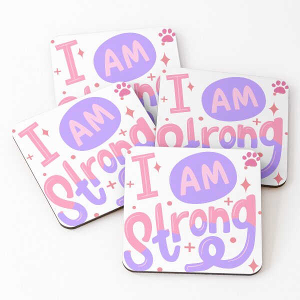 Item preview, Empowering Slogan: I Am Strong designed and sold by paws-studios.