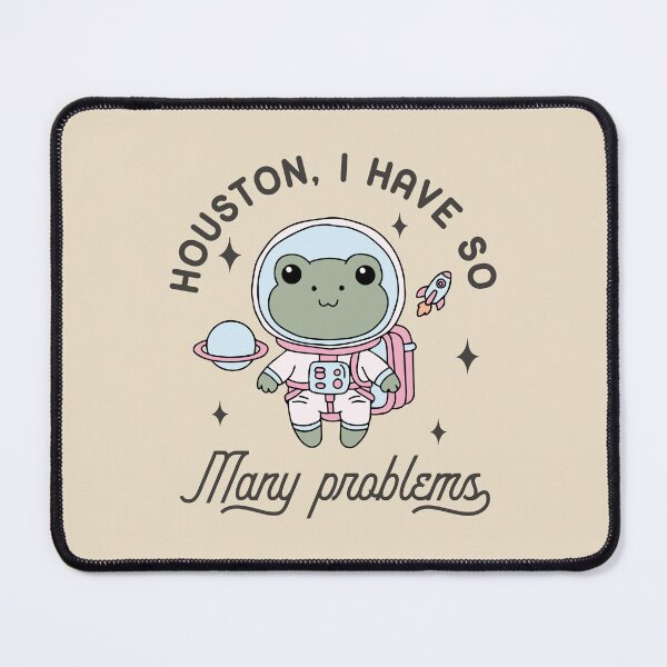 Item preview, Houston I have so many problems kawaii astronaut frog  designed and sold by FatBirdie.