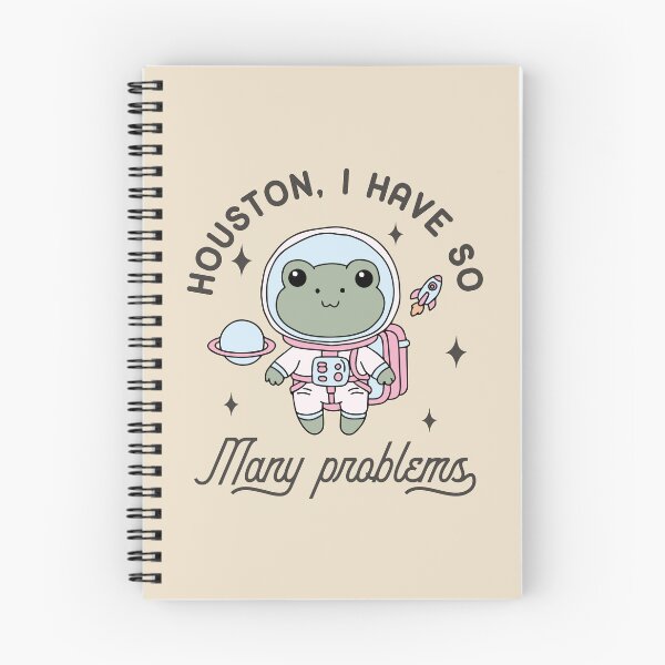 Item preview, Houston I have so many problems kawaii astronaut frog  designed and sold by FatBirdie.