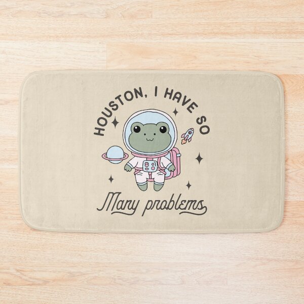 Item preview, Houston I have so many problems kawaii astronaut frog  designed and sold by FatBirdie.