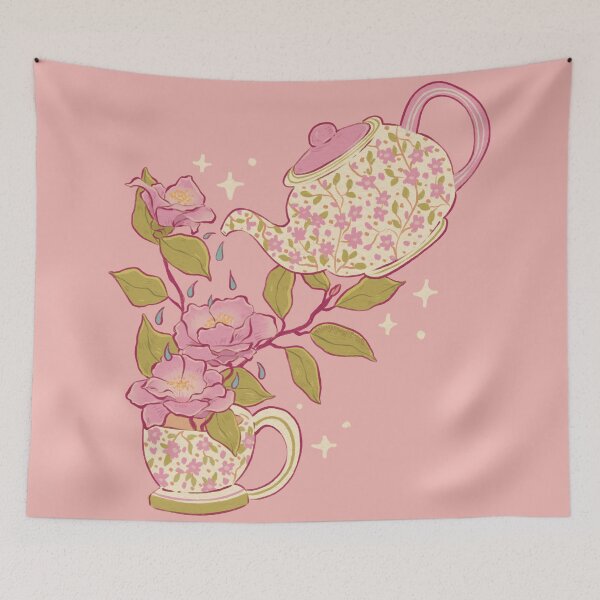 Item preview, Flowers And Teapot designed and sold by PepperLime.
