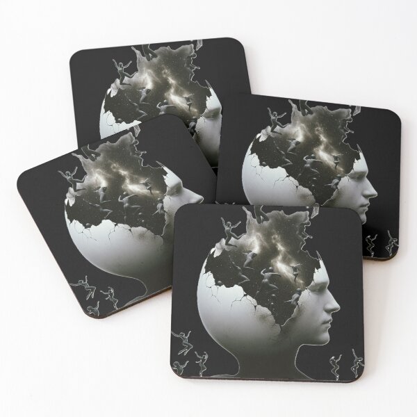 Item preview, Cracked Egghead Horror Existential Art designed and sold by TrendHavenPL.