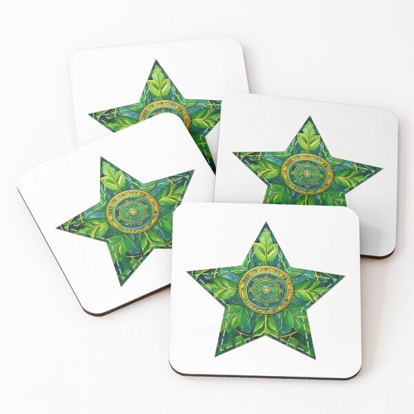 Item preview, Green barocco star | Around the World Motif designed and sold by GrifonJ.