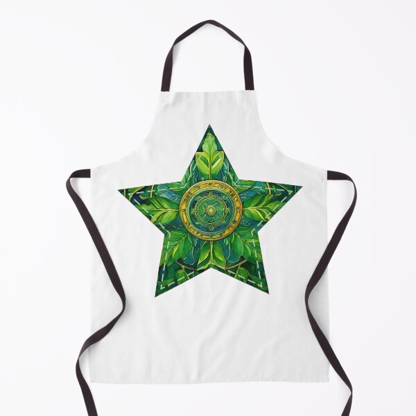 Item preview, Green barocco star | Around the World Motif designed and sold by GrifonJ.