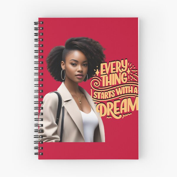 Item preview, Everything Starts with a Dream – Inspirational Black Woman Art designed and sold by QPTheeArtist.