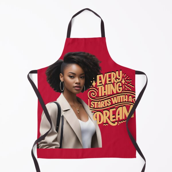 Item preview, Everything Starts with a Dream – Inspirational Black Woman Art designed and sold by QPTheeArtist.