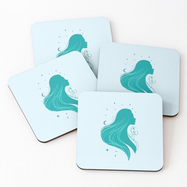 Item preview, Elegant Girl – Cyan Edition designed and sold by MaryAura.