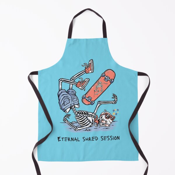 Item preview, Eternal Shred Session - Skateboarding Skeleton - Black Text designed and sold by FaeryNuff.