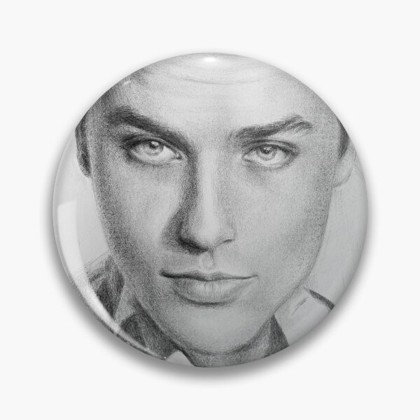 Item preview, Alain Delon no.3 original drawing grunged edges png designed and sold by GoldsteinART.
