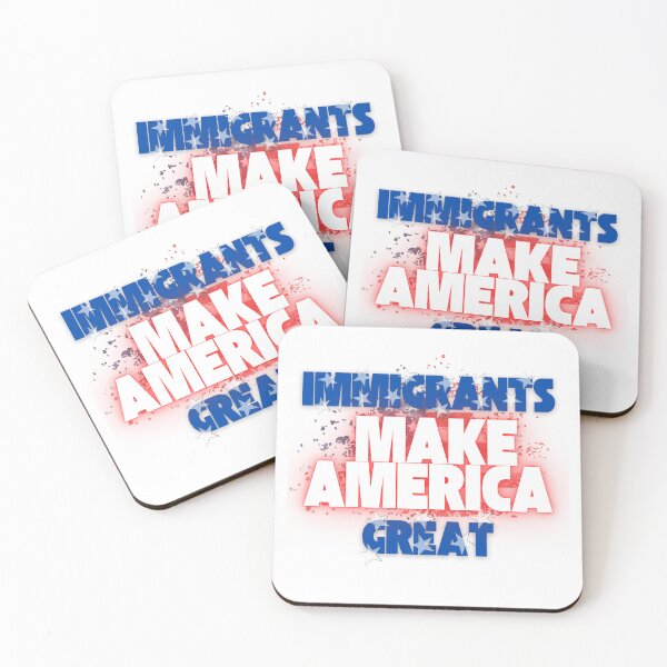 Item preview, Immigrants Make America Great, American t-shirts,  designed and sold by Lunaria Arts.