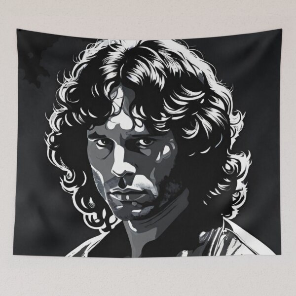 Item preview, Jim Morrison Black And White Photo | The Doors | TheAmericanPoet  designed and sold by TheAmericanPoet.