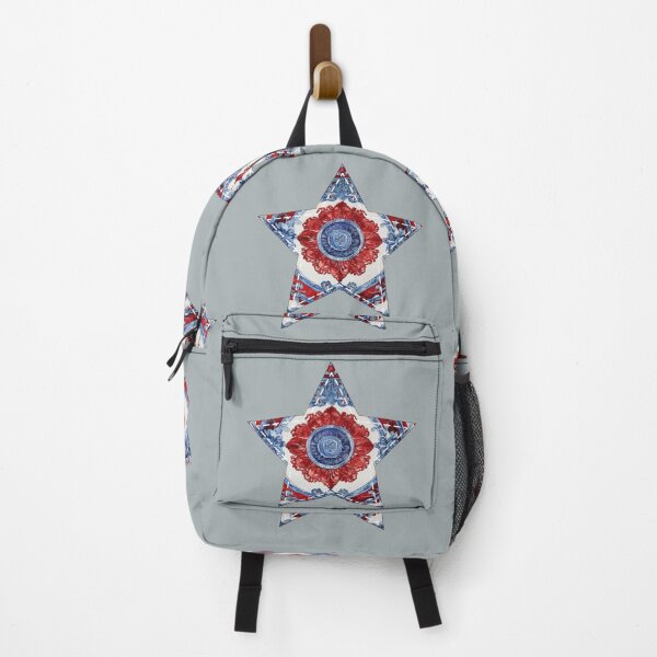 Item preview, Blue red barocco star | Around the World Motif designed and sold by GrifonJ.
