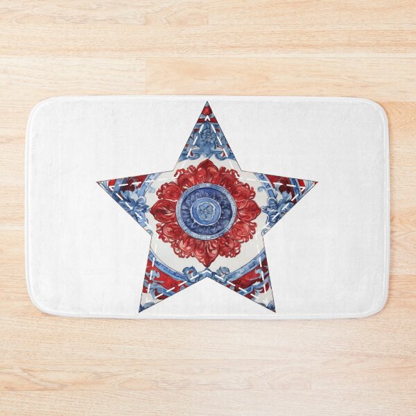 Item preview, Blue red barocco star | Around the World Motif designed and sold by GrifonJ.