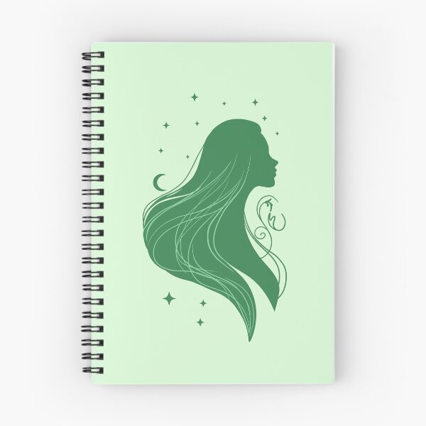 Item preview, Elegant Girl – Green Edition designed and sold by MaryAura.