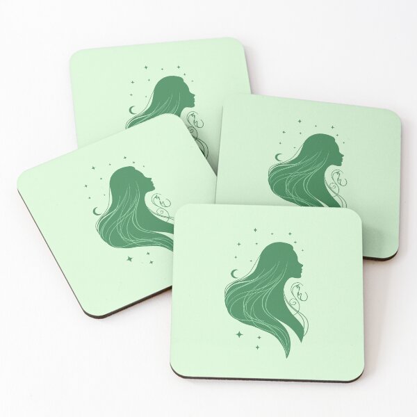 Item preview, Elegant Girl – Green Edition designed and sold by MaryAura.