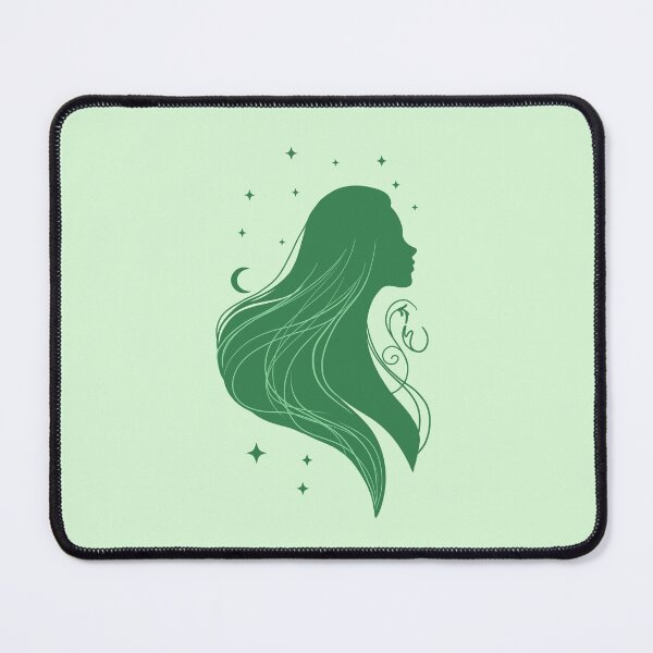 Item preview, Elegant Girl – Green Edition designed and sold by MaryAura.