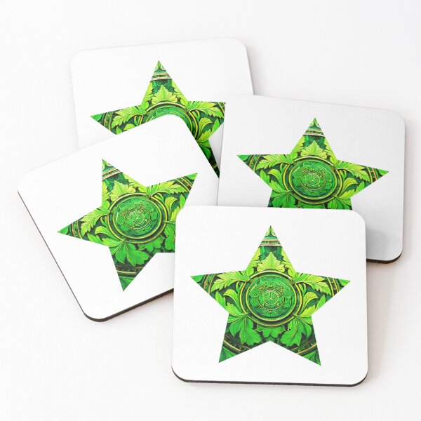 Item preview, Green luxury star | Around the World Motif designed and sold by GrifonJ.