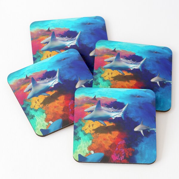 Item preview, Great Barrier Reef & White Sharks designed and sold by MajesticPx.