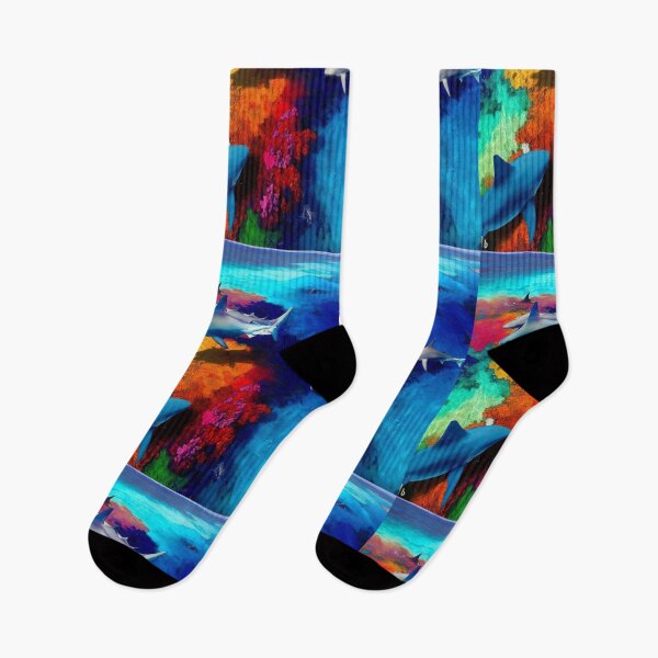 Item preview, Great Barrier Reef & White Sharks designed and sold by MajesticPx.