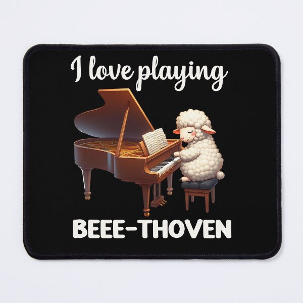 Item preview, Beee-thoven Funny Classical Music Piano Player Sheep Pianist designed and sold by NiibDesigns.