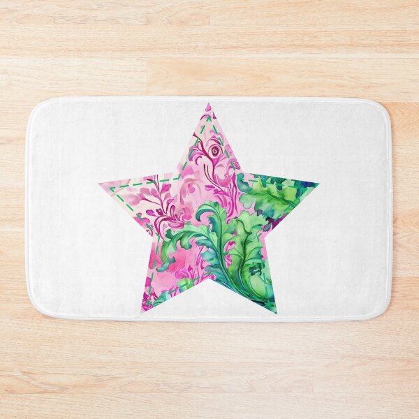 Item preview, Pink Green barocco star | Around the World Motif designed and sold by GrifonJ.