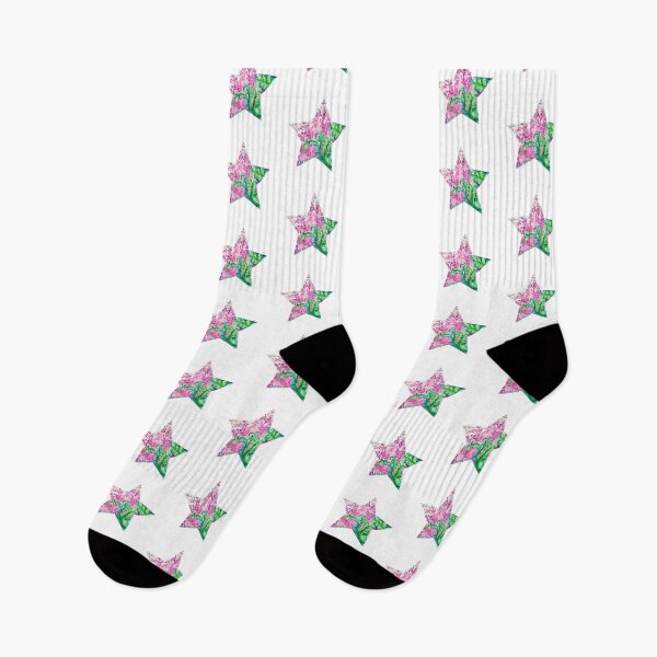 Item preview, Pink Green barocco star | Around the World Motif designed and sold by GrifonJ.
