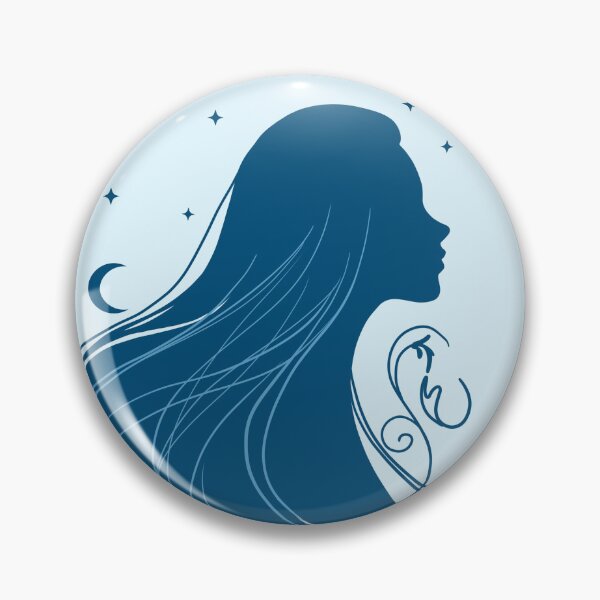Item preview, Elegant Girl – Blue Edition designed and sold by MaryAura.
