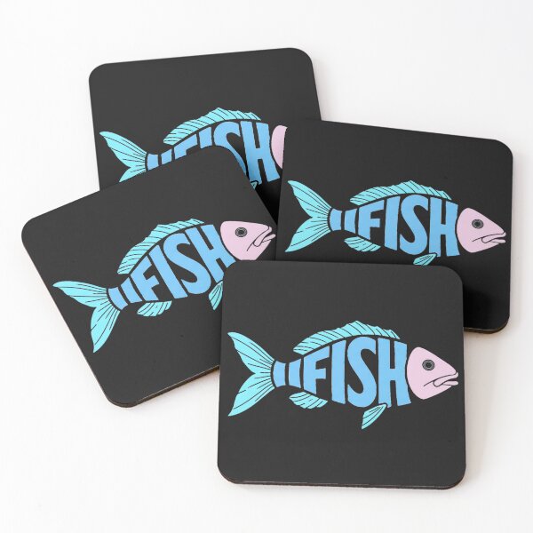 Item preview,  Bold & Creative Fish Typography Design – Modern & Minimalist Ocean Art 8 stiker poster gift designed and sold by jaharek.