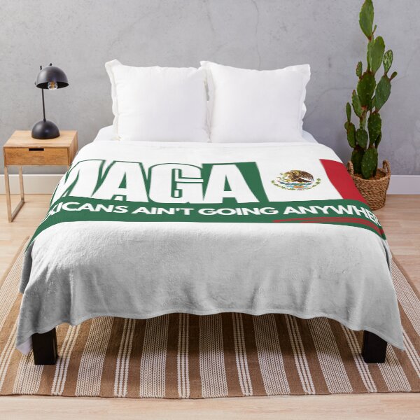 Item preview, Mexicans Ain’t Going Anywhere! Green Anti MAGA Anti Trump Protest, Show Pride and Allyship with Mexican Flag designed and sold by Kristalin Glass.