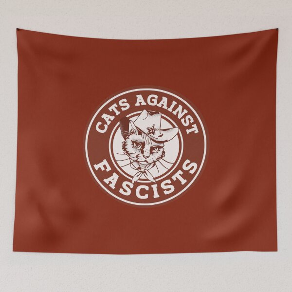 Item preview, always antifascist | Protest AntiTrump AntiElon Home Decor Accessories | designed and sold by Two Otters Co.