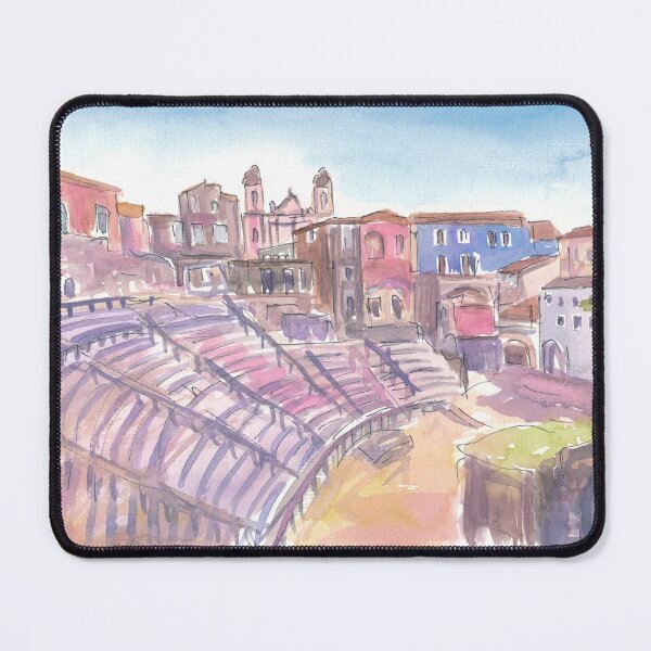Item preview, Catania Roman Theatre Afternoon City Scene in Sicily designed and sold by artshop77.