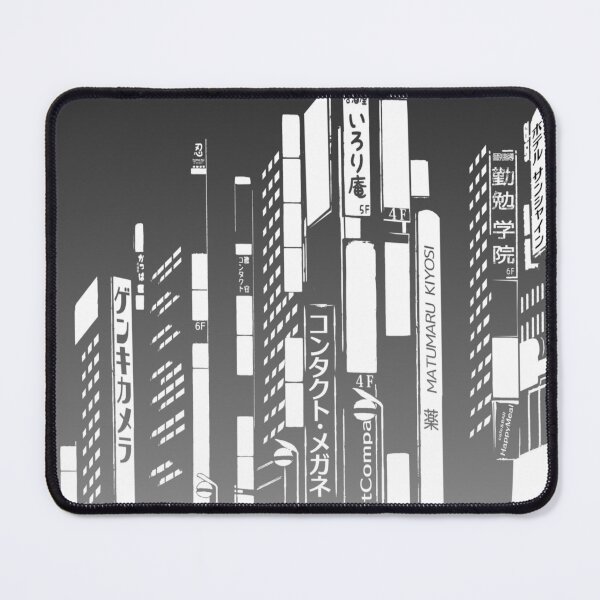 Item preview, Greyscale Tokyo Cityscape designed and sold by Ellia Arts.