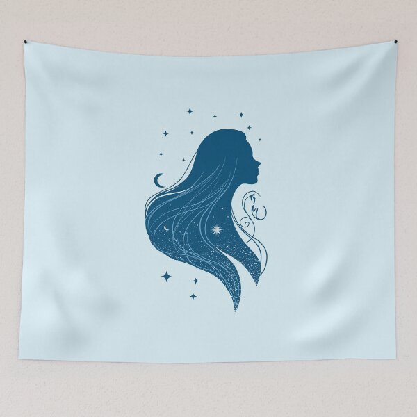 Item preview, Starlit Girl – Sapphire Glow designed and sold by MaryAura.