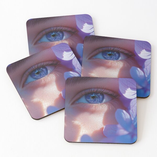 Item preview, Enigmatic Blue Gaze Among Blossoms designed and sold by Twisted Kids.