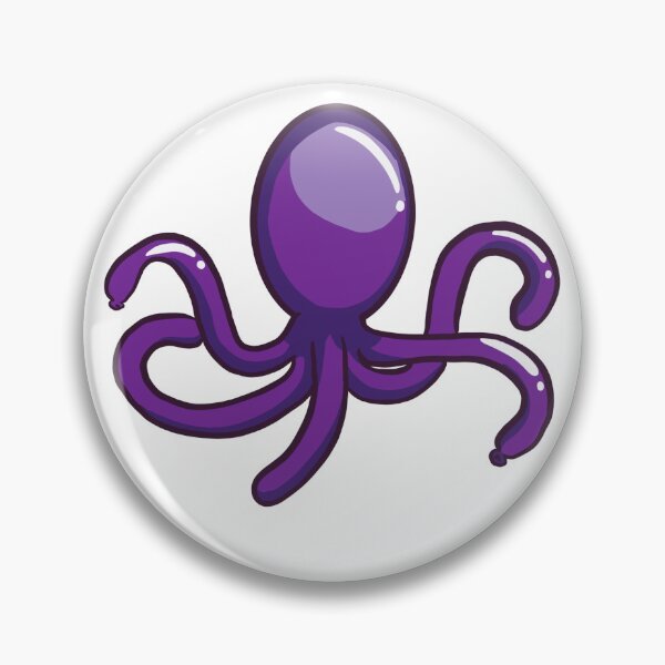 Aperçu de l'œuvre Pieuvre en ballon - Violet créée et vendue par IceCubeMarket.