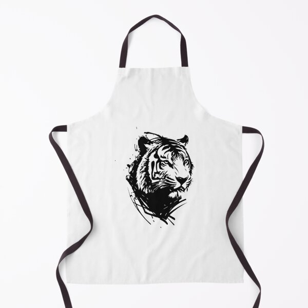 Item preview, Black and white tiger head designed and sold by KasiaRawska.