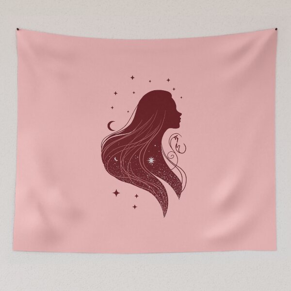 Item preview, Starlit Girl – Crimson Glow designed and sold by MaryAura.
