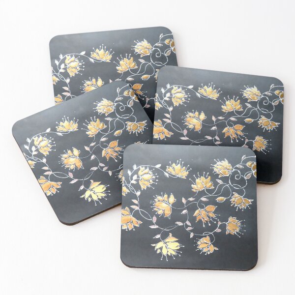Item preview, Gold Leaf Floral design designed and sold by Gea Austen.