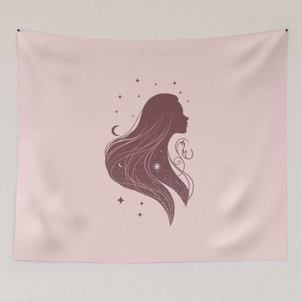 Item preview, Starlit Girl – Rose Gold Glow designed and sold by MaryAura.