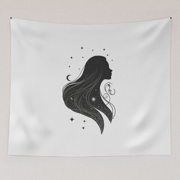 Item preview, Starlit Girl – Silver Glow designed and sold by MaryAura.