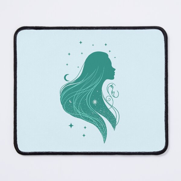 Item preview, Starlit Girl – Cyan Glow designed and sold by MaryAura.