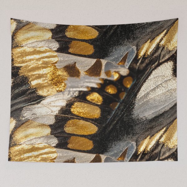 Item preview, Glimpse of Gold Shimmering Butterfly Wings Macro designed and sold by LabMandala.
