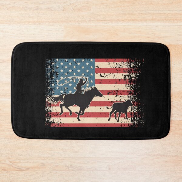 Item preview, Roping Rodeo Western Horse American USA Flag | Rodeo Cowboy designed and sold by JFFStore.