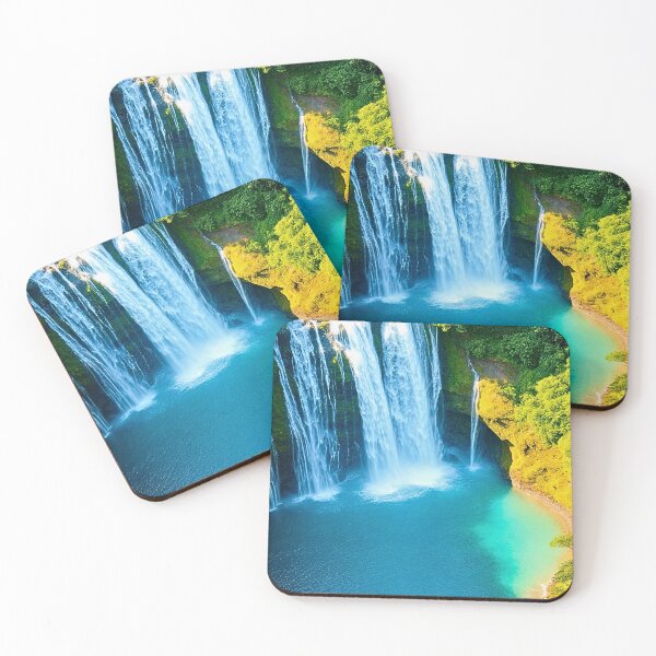 Item preview, Majestic Waterfall in the Jungle designed and sold by PhoceaWallpaper.