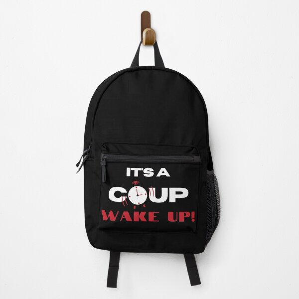 Item preview, Anti Musk It’s a Coup – Political Awareness Statement, Protest wear designed and sold by Kristalin Glass.