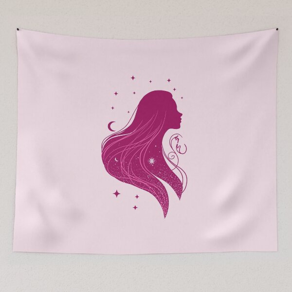 Item preview, Starlit Girl – Pink Glow designed and sold by MaryAura.