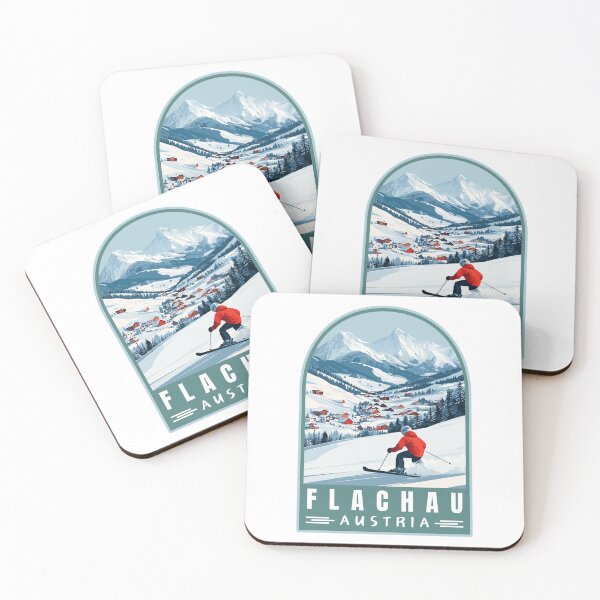 Item preview, Flachau in Salzburg Austria Retro Travel Art Landscape designed and sold by MaateoDesign.
