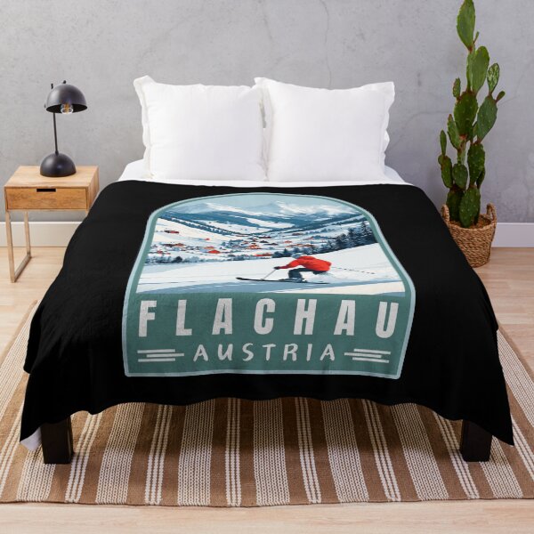 Item preview, Flachau in Salzburg Austria Retro Travel Art Landscape designed and sold by MaateoDesign.